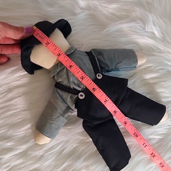 Creepy Faceless Amish Handmade Male Plush Stuffed Doll Possibly Haunted Spooky - Picture 11 of 11